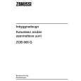 ZANUSSI ZOB668QN Manual de Usuario