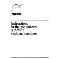 ZANUSSI Z959T Manual de Usuario