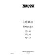 ZANUSSI PXL49 Manual de Usuario