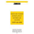 ZANUSSI GHW425BBB Manual de Usuario
