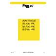 REX-ELECTROLUX ISG1063WRD Manual de Usuario