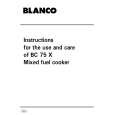 BLANCO BC75X Manual de Usuario