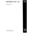 AEG Micromat 21 SR w W Manual de Usuario