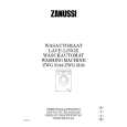 ZANUSSI ZWG3164 Manual de Usuario