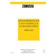 ZANUSSI DWS484 Manual de Usuario