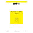 ZANUSSI ZWF150 Manual de Usuario