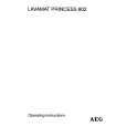 AEG Lavamat Princess 802 Manual de Usuario