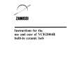 ZANUSSI VCH2004RB Manual de Usuario