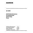 ZANKER AE 2050 Manual de Usuario