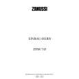 ZANUSSI ZHM743W Manual de Usuario