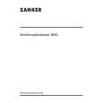 ZANKER GSA 3850-W Manual de Usuario