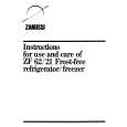 ZANUSSI ZF62/21FF Manual de Usuario