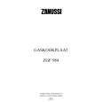 ZANUSSI ZGF984IX Manual de Usuario