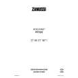 ZANUSSI ZT162 Manual de Usuario