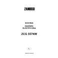 ZANUSSI ZCG557NW Manual de Usuario