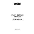 ZANUSSI ZCV560NW Manual de Usuario
