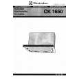 ELECTROLUX CK1650 Manual de Usuario