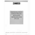 ZANUSSI ZP3140 Manual de Usuario