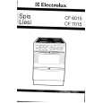 ELECTROLUX CF7015 Manual de Usuario