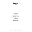 REX-ELECTROLUX FM040B Manual de Usuario