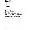 ZANUSSI Z21/15PR Manual de Usuario