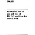 ZANUSSI FBi543B Manual de Usuario