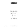 ZANUSSI ZLX76AMS Manual de Usuario