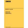 ZANUSSI ZOB646W Manual de Usuario