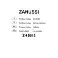 ZANUSSI ZH5612W4 Manual de Usuario