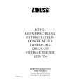ZANUSSI ZUD7154 Manual de Usuario