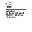 ZANUSSI Zi3165 Manual de Usuario