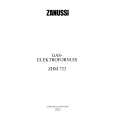 ZANUSSI ZHM733IN Manual de Usuario