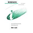 ROSENLEW RW425 Manual de Usuario