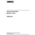 ZANUSSI ZOB332X Manual de Usuario
