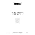 ZANUSSI TD4112W Manual de Usuario