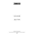 ZANUSSI ZGF7820X Manual de Usuario