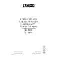ZANUSSI ZI1603 Manual de Usuario
