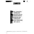 ZANUSSI ZFC20/5D Manual de Usuario