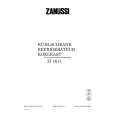 ZANUSSI ZI1611 Manual de Usuario