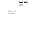 ZANKER ZKF255 Manual de Usuario