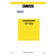 ZANUSSI ZDT6255 Manual de Usuario