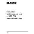 BLANCO BDO770X Manual de Usuario