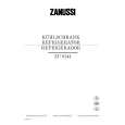 ZANUSSI ZU9144 Manual de Usuario