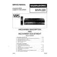 MAGNASONIK MVR220 Manual de Servicio