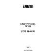 ZANUSSI ZCE564NW Manual de Usuario