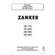 ZANKER VK200 Manual de Usuario