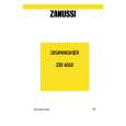 ZANUSSI ZDI6052W Manual de Usuario