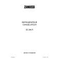 ZANUSSI ZC 249 R Manual de Usuario