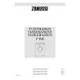 ZANUSSI F1646 Manual de Usuario