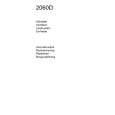 AEG 2060D-M/S Manual de Usuario